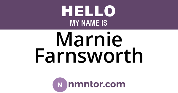 Marnie Farnsworth
