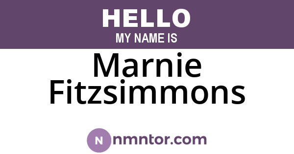 Marnie Fitzsimmons