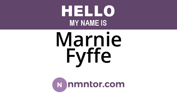 Marnie Fyffe