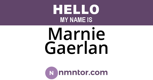 Marnie Gaerlan
