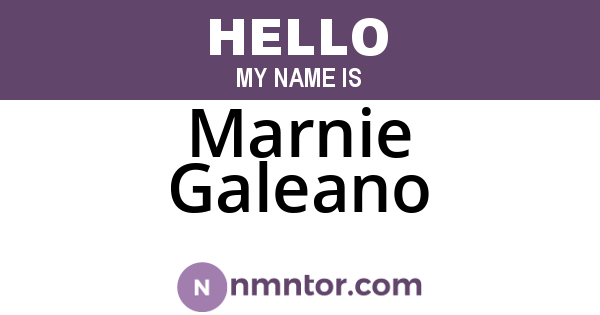 Marnie Galeano