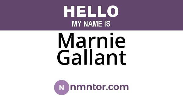 Marnie Gallant