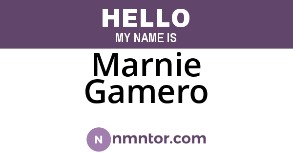 Marnie Gamero