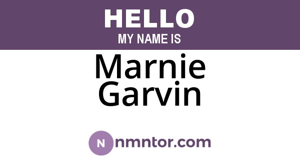 Marnie Garvin