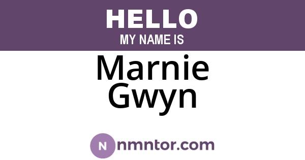 Marnie Gwyn