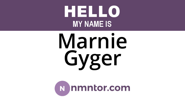 Marnie Gyger