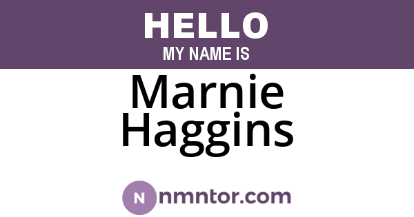 Marnie Haggins