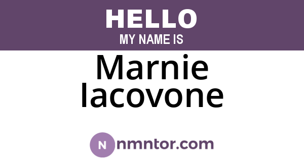 Marnie Iacovone