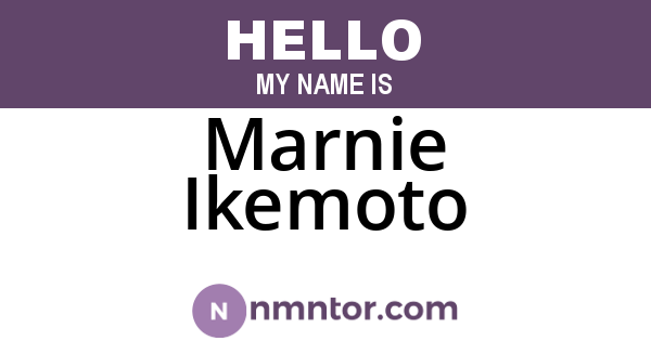Marnie Ikemoto