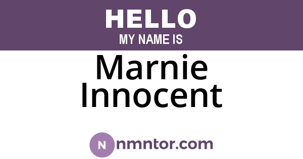 Marnie Innocent