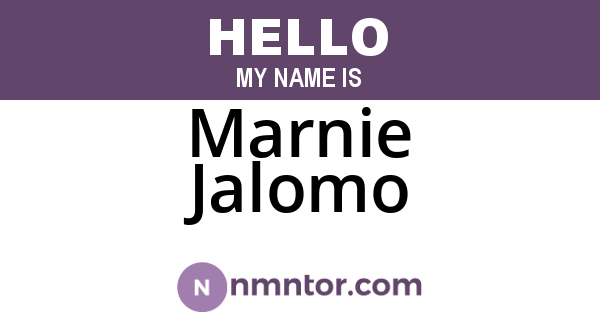 Marnie Jalomo