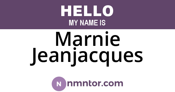 Marnie Jeanjacques