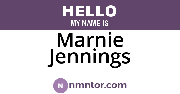 Marnie Jennings