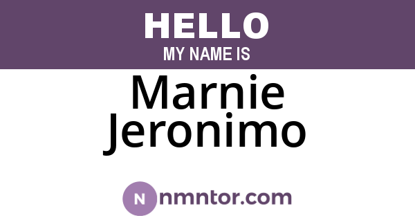 Marnie Jeronimo