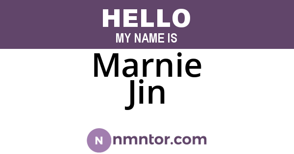 Marnie Jin