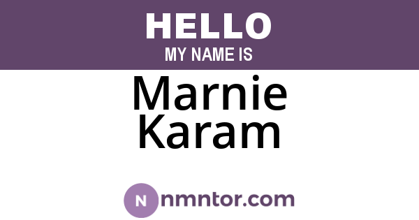 Marnie Karam