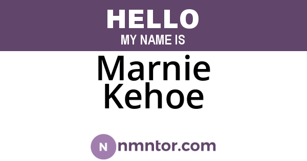 Marnie Kehoe