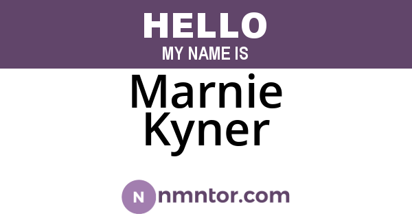 Marnie Kyner