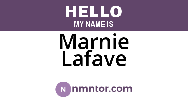 Marnie Lafave