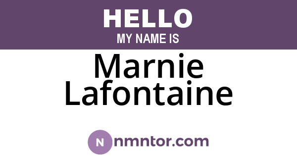 Marnie Lafontaine