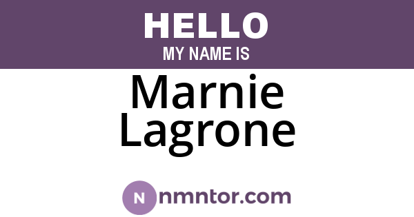 Marnie Lagrone