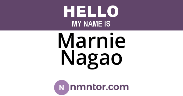 Marnie Nagao