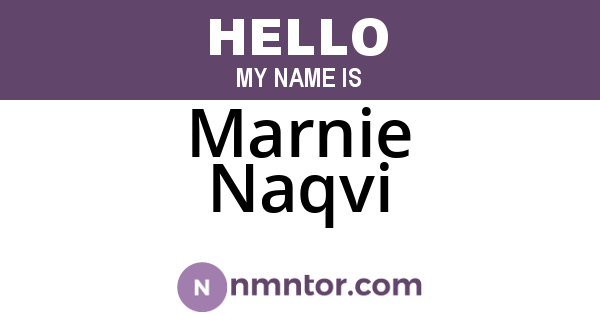 Marnie Naqvi