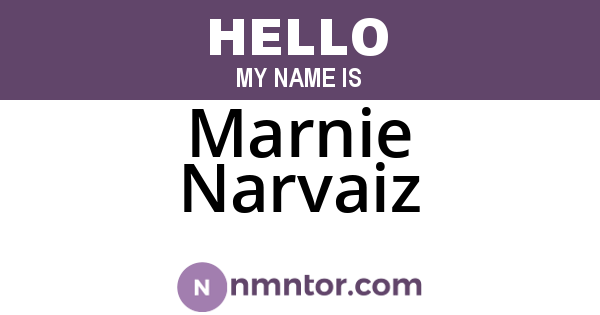 Marnie Narvaiz