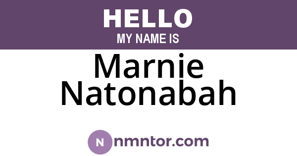 Marnie Natonabah