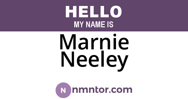 Marnie Neeley