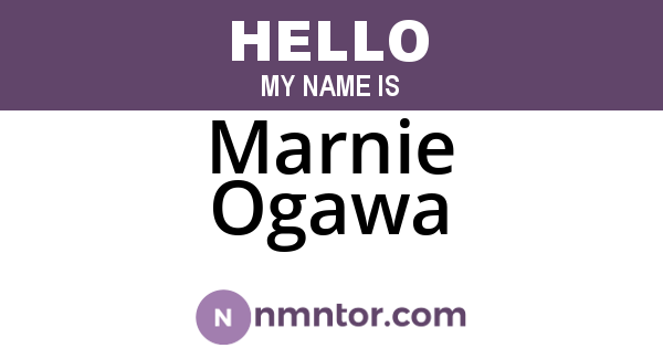 Marnie Ogawa