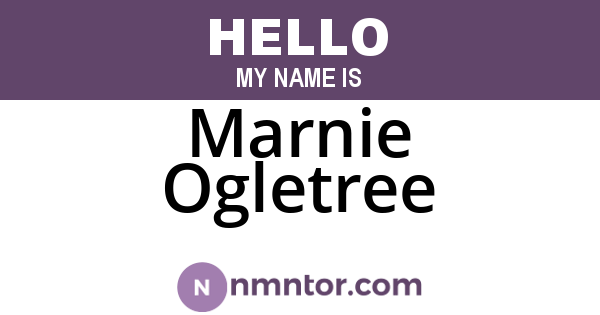 Marnie Ogletree
