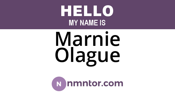 Marnie Olague
