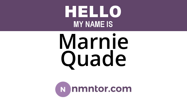 Marnie Quade