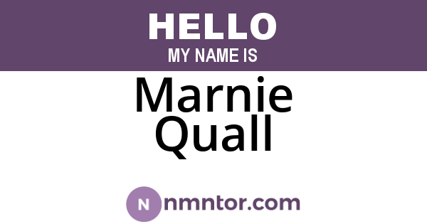 Marnie Quall