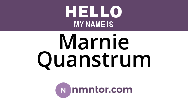 Marnie Quanstrum