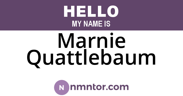 Marnie Quattlebaum
