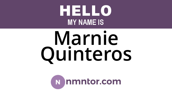 Marnie Quinteros
