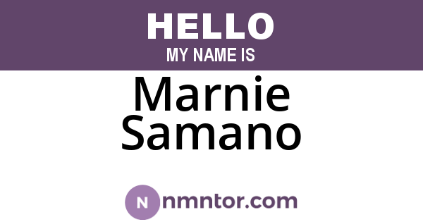 Marnie Samano