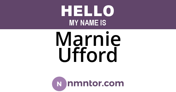 Marnie Ufford