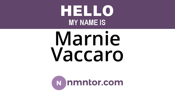 Marnie Vaccaro