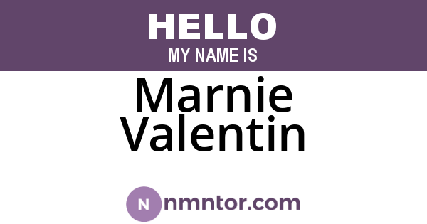 Marnie Valentin