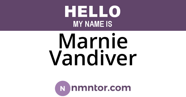 Marnie Vandiver