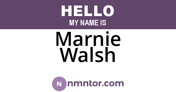 Marnie Walsh