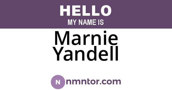 Marnie Yandell