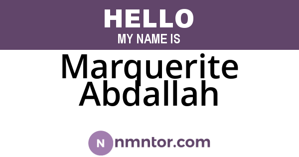 Marquerite Abdallah
