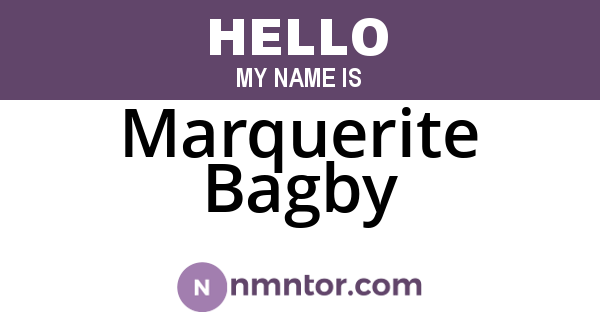Marquerite Bagby