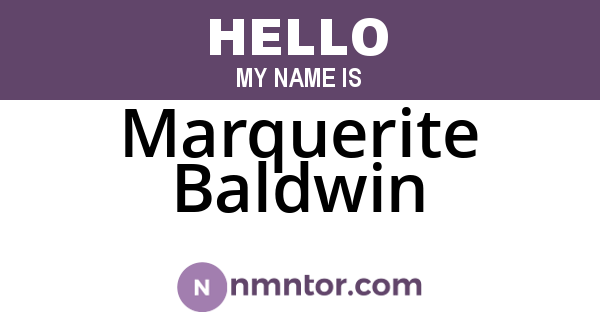 Marquerite Baldwin