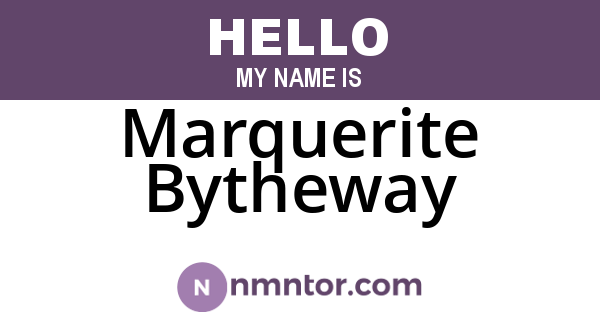 Marquerite Bytheway
