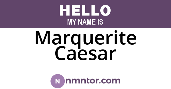 Marquerite Caesar